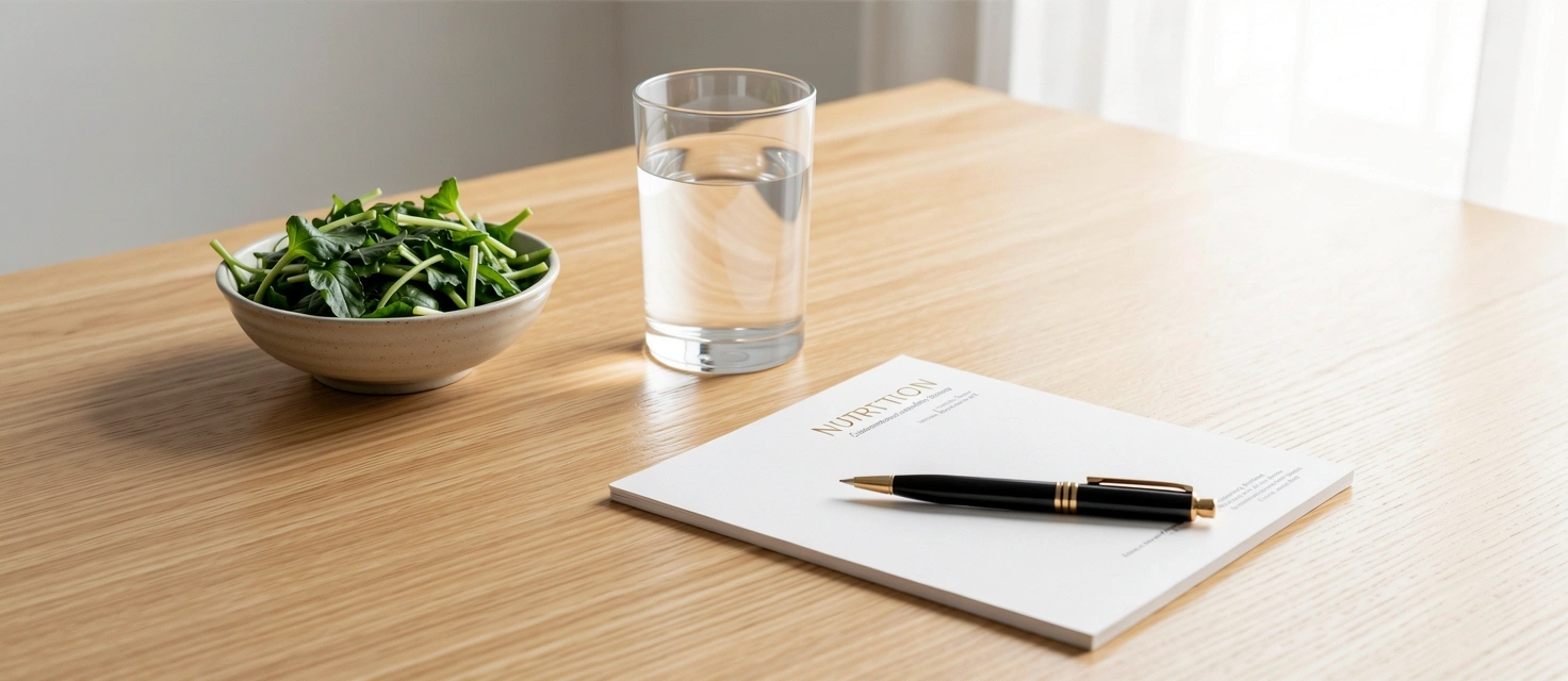 Minimalistyczne biuro dietetyka